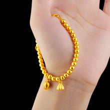 Load image into Gallery viewer, Simple Lotus Lotus Pod Women Alluvial Gold Bangles Personality Fashion Lucky Beads Elegant Gold Bracelet Jewelry Accessories
