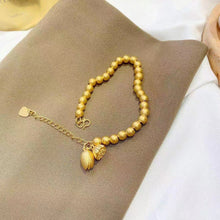 Load image into Gallery viewer, Simple Lotus Lotus Pod Women Alluvial Gold Bangles Personality Fashion Lucky Beads Elegant Gold Bracelet Jewelry Accessories
