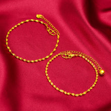 Load image into Gallery viewer, Fashion Water Wave Alluvial Gold Bell Bracelet Female Bangle Elegant Simple Lucky Bracelet Women Jewelry Gift Accessories
