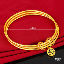 Load image into Gallery viewer, Fashion Multilayer Alluvial Gold Lotus Flower Bracelet Female Bangle Elegant Simple Lucky Bracelet Women Jewelry Gift Accessories
