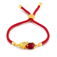 Load image into Gallery viewer, Fashion Alluvial Gold Red Rope Agate Pixiu Braided Bracelet Female Bracelet Elegant Simple Lucky Bracelet Women Jewelry Gift Accessories
