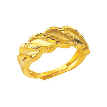 Load image into Gallery viewer, Fashion Alluvial Gold Ring Open Flower Glossy Ring Sand Gold Elegant Simple Lucky Adjustable Ring Women Jewelry Gift Accessories
