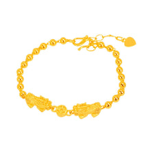 Load image into Gallery viewer, Fashion Alluvial Gold Bracelet Double PiXiu Beads Sand Gold Simple Lucky Heart Bracelet Women Jewelry Accessories
