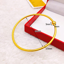 Load image into Gallery viewer, Fashion Alluvial Gold Open Bangle Vietnamese Sand Gold Frosted Glossy Creative Women Bracelet Jewelry Accessories

