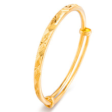 Load image into Gallery viewer, Adjustable Alluvial Gold Vietnamese Sand Gold Frosted Glossy Gypsophila Bangle Creative Women Bracelet Jewelry Accessories
