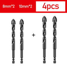 Load image into Gallery viewer, Drill Bits Set Glass Ceramic Concrete Hole Opener Brick Hard Alloy Triangle Bit Tool Kit Multifunctional Drilling Tools
