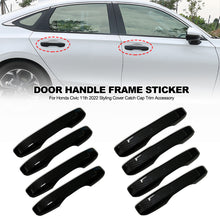 Load image into Gallery viewer, 4Pcs Car Door Handle Frame Sticker For Honda Civic 11th 2022 Styling Cover Catch Cap Trim Accessory
