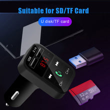 Load image into Gallery viewer, Bluetooth Wireless Car kit Handfree LCD FM Transmitter Dual USB Car Charger 2.1A MP3 Music TF Card U disk AUX Player
