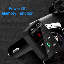 Load image into Gallery viewer, Bluetooth Wireless Car kit Handfree LCD FM Transmitter Dual USB Car Charger 2.1A MP3 Music TF Card U disk AUX Player

