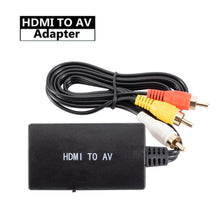 Load image into Gallery viewer, HDMI To RCA AV/CVBS Adapter HD Video Converter Box HDMI to RCA AV/CVSB L/R Video 1080P Mini HDMI to AV Support NTSC PAL

