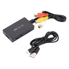 Load image into Gallery viewer, RCA to HDMI Converter, Composite to HDMI Adapter Support 1080P PAL/NTSC Compatible with PS one, PS3 PS2 STB Xbox VHS DVD VCR
