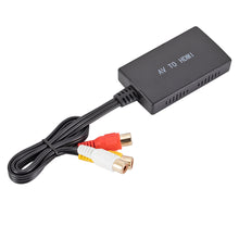 Load image into Gallery viewer, RCA to HDMI Converter, Composite to HDMI Adapter Support 1080P PAL/NTSC Compatible with PS one, PS3 PS2 STB Xbox VHS DVD VCR
