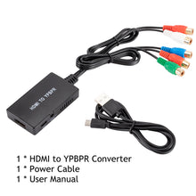 Load image into Gallery viewer, HDMI to YPbPr Converter Adapter Support HD 1080P 720P Compatible With DVD Blu-Ray Player PS2 PS3 Xbox to The New HDTV
