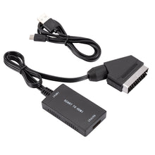 Load image into Gallery viewer, SCART to HDMI-compatible HD 720P/1080P Switch Converter with Cable, Wrugste Scart in HDMI-compatible Out Video Audio Converter
