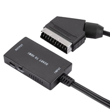 Load image into Gallery viewer, SCART to HDMI-compatible HD 720P/1080P Switch Converter with Cable, Wrugste Scart in HDMI-compatible Out Video Audio Converter
