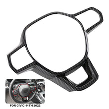 Load image into Gallery viewer, Carbon Fiber Car Steering Wheel Panel Cover Trim Panel Decoration Frame Sticker for Honda for Civic 11Th 2022
