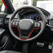 Load image into Gallery viewer, Carbon Fiber Car Steering Wheel Panel Cover Trim Panel Decoration Frame Sticker for Honda for Civic 11Th 2022
