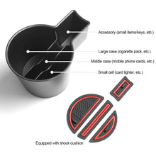 Load image into Gallery viewer, Car Center Console Organizer Cup Holder Storage Box Armrest Container Shelf Tray Accessories for 11Th Gen Honda Civic 2022
