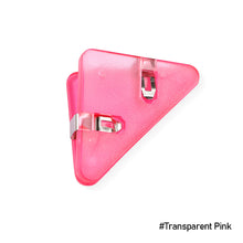 Load image into Gallery viewer, 5Pcs Cute Cartoon Style Transparent Triangle Clips Book Corner Clip Office Stationery Accessories Desk Organizer Kawaii Corner Clips

