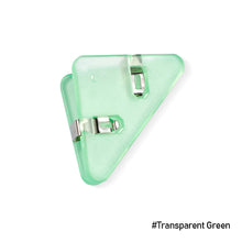 Load image into Gallery viewer, 5Pcs Cute Cartoon Style Transparent Triangle Clips Book Corner Clip Office Stationery Accessories Desk Organizer Kawaii Corner Clips
