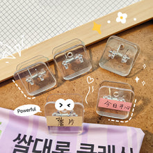 Load image into Gallery viewer, 5PCS Transparent Acrylic Clamp Paper Clips Ticket Holder Paper Documents Organizer Student School Office Supplies

