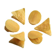 Load image into Gallery viewer, Creative Potato Chips Shaped Paper Clip Student Stationery Triangle Round Shape Planner Clip Binder Clips Food Seal Clip
