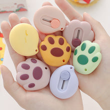 Load image into Gallery viewer, Cute Cartoon Cat Claw Retractable Paper Cutter Utility Knives Box Opener Cutter Student Portable Handmade Craft Knife Stationery
