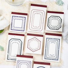 Load image into Gallery viewer, Fantasy Series Hollowing Frame Material Memo Pads DIY Material Paper Pack Junk Journal Scrapbooking Vintage Notes Stationery
