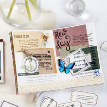 Load image into Gallery viewer, Fantasy Series Hollowing Frame Material Memo Pads DIY Material Paper Pack Junk Journal Scrapbooking Vintage Notes Stationery
