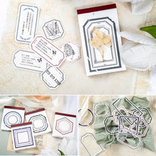 Load image into Gallery viewer, Fantasy Series Hollowing Frame Material Memo Pads DIY Material Paper Pack Junk Journal Scrapbooking Vintage Notes Stationery
