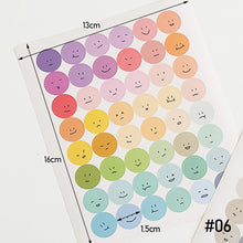 Load image into Gallery viewer, Korea Ins Dot Smiley Face Sticker Cartoon Hand Account Sticker Decoration Material Paper Small Custom Stickers
