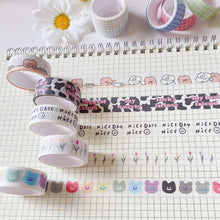 Load image into Gallery viewer, Cute Korea Bear Washi Tape Masking Tape DIY Scrapbooking Diary Journal Decoration Tape Adhesive Tapes Paper Stationery Sticker

