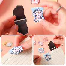 Load image into Gallery viewer, Cute Cartoon Bear Magnetic Bookmark Paper Clip Kawaii Rabbit Student Stationery Books Marker of Page School Office Supply
