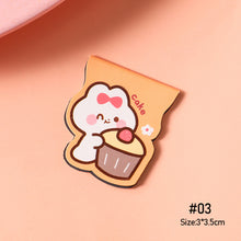 Load image into Gallery viewer, Cute Cartoon Bear Magnetic Bookmark Paper Clip Kawaii Rabbit Student Stationery Books Marker of Page School Office Supply
