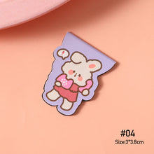 Load image into Gallery viewer, Cute Cartoon Bear Magnetic Bookmark Paper Clip Kawaii Rabbit Student Stationery Books Marker of Page School Office Supply
