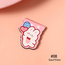 Load image into Gallery viewer, Cute Cartoon Bear Magnetic Bookmark Paper Clip Kawaii Rabbit Student Stationery Books Marker of Page School Office Supply
