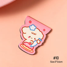 Load image into Gallery viewer, Cute Cartoon Bear Magnetic Bookmark Paper Clip Kawaii Rabbit Student Stationery Books Marker of Page School Office Supply
