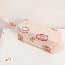 Load image into Gallery viewer, Cute Bear Large Capacity Handle Bag Simple Multi-Function Double Pencil Case Pen Organizer Pouch with Zip for Kids Boys Girls School Office Supplies
