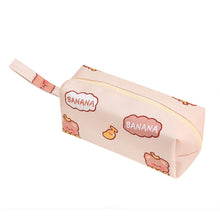 Load image into Gallery viewer, Cute Bear Large Capacity Handle Bag Simple Multi-Function Double Pencil Case Pen Organizer Pouch with Zip for Kids Boys Girls School Office Supplies
