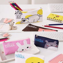 Load image into Gallery viewer, Cute Cartoon Animal Series Pencil Bag Portable Soft PU Pencil Case Stationery School Office Supplies for Kids Boys Girls
