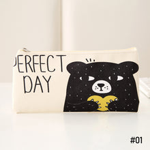 Load image into Gallery viewer, Cute Cartoon Animal Series Pencil Bag Portable Soft PU Pencil Case Stationery School Office Supplies for Kids Boys Girls

