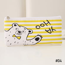Load image into Gallery viewer, Cute Cartoon Animal Series Pencil Bag Portable Soft PU Pencil Case Stationery School Office Supplies for Kids Boys Girls
