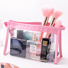 Load image into Gallery viewer, Waterproof Transparent Pencil Case Large Capacity PVC Pen Bag Cute Cartoon Travel Pouches Kawaii Cosmetic Bag Makeup Storage Stationery Box School Supplies
