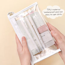 Load image into Gallery viewer, Waterproof Transparent Pencil Case Large Capacity PVC Pen Bag Cute Cartoon Travel Pouches Kawaii Cosmetic Bag Makeup Storage Stationery Box School Supplies
