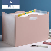 Load image into Gallery viewer, Portable Large A4 File Folder Organizer Bag Standing Accordions 13 Pockets Expanding Folder for Documents Office School Supplies
