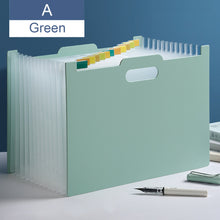Load image into Gallery viewer, Portable Large A4 File Folder Organizer Bag Standing Accordions 13 Pockets Expanding Folder for Documents Office School Supplies
