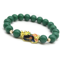 Load image into Gallery viewer, Thermochromic 3D Gold-plated Alluvial Gold Pixiu Beaded Bracelet Jewelry Obsidian Women Men Couple Lucky Bracelet Jewelry Accessories
