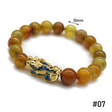 Load image into Gallery viewer, Thermochromic 3D Gold-plated Alluvial Gold Pixiu Beaded Bracelet Jewelry Obsidian Women Men Couple Lucky Bracelet Jewelry Accessories
