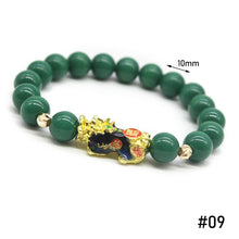 Load image into Gallery viewer, Thermochromic 3D Gold-plated Alluvial Gold Pixiu Beaded Bracelet Jewelry Obsidian Women Men Couple Lucky Bracelet Jewelry Accessories
