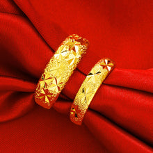 Load image into Gallery viewer, Fashion Vietnam Sand Gold Gypsophila Frosted Glossy Ring Elegant Open Ring Female Women Men Couple Ring Jewelry Accessories
